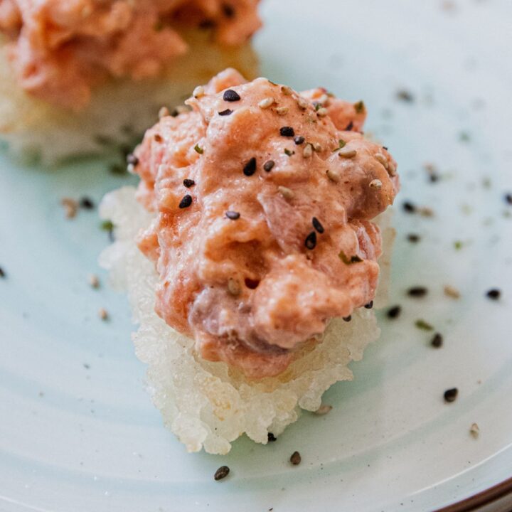 Spicy Salmon Crispy Rice