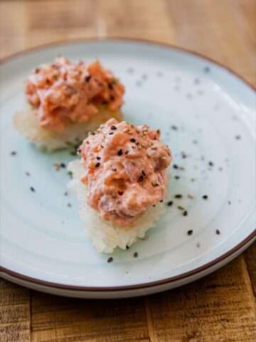 Spicy Salmon Crispy Rice