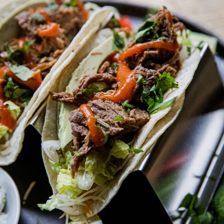 Smoked Shredded Rump Roast Tacos