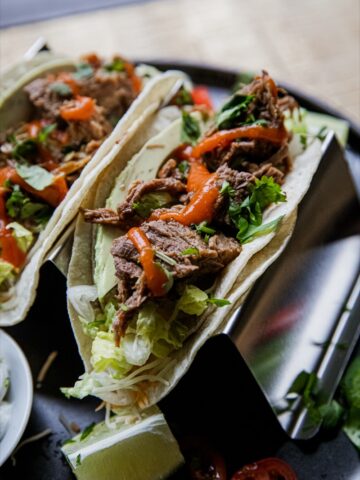 Smoked Shredded Rump Roast Tacos