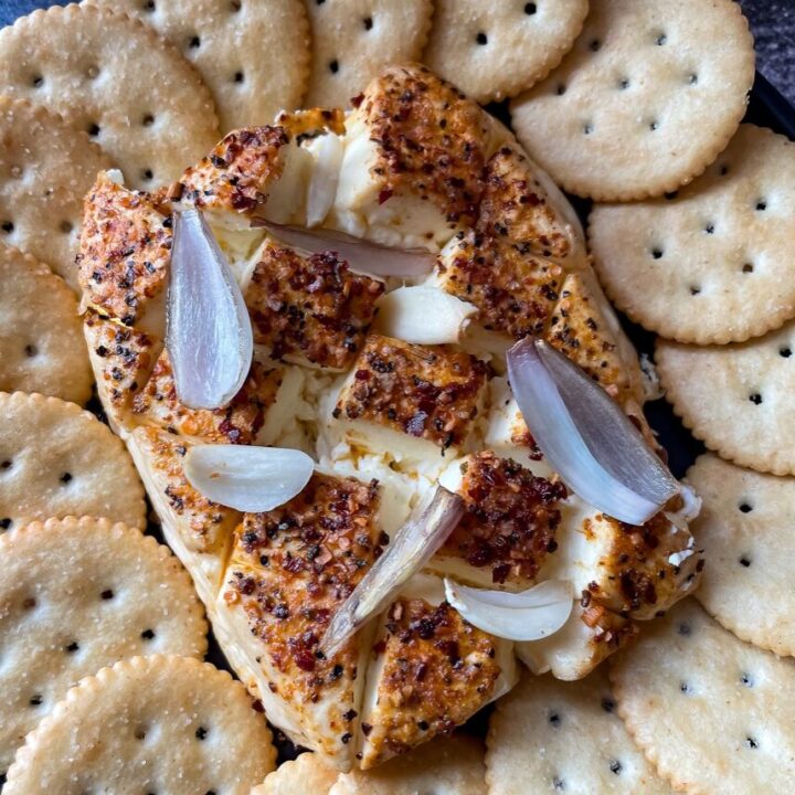 Smoked Cream Cheese with Roasted Garlic