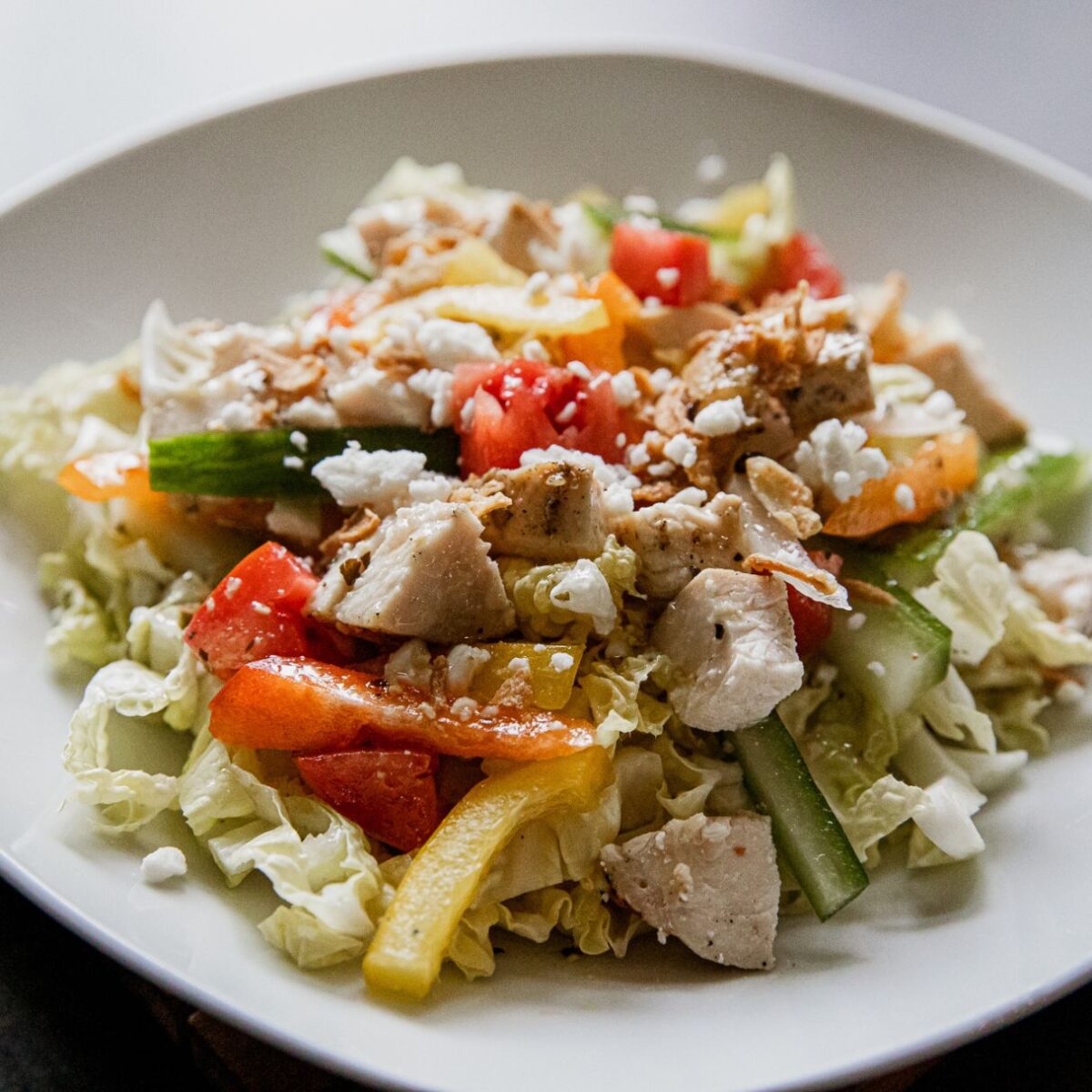 Grilled Chopped Chicken Salad