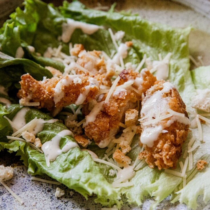 Chicken Caesar Lettuce Wrap