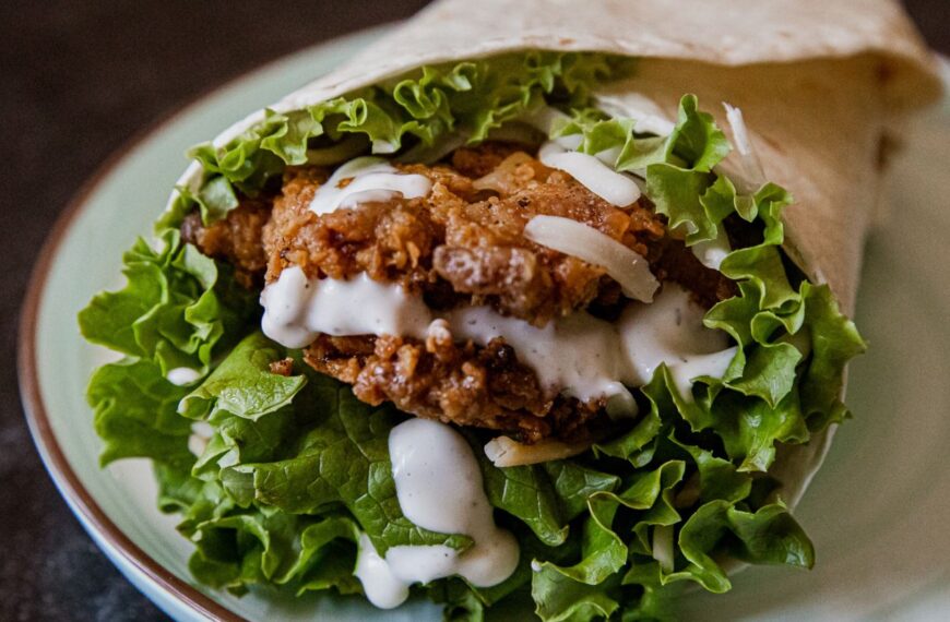 Fried Chicken Ranch Wrap