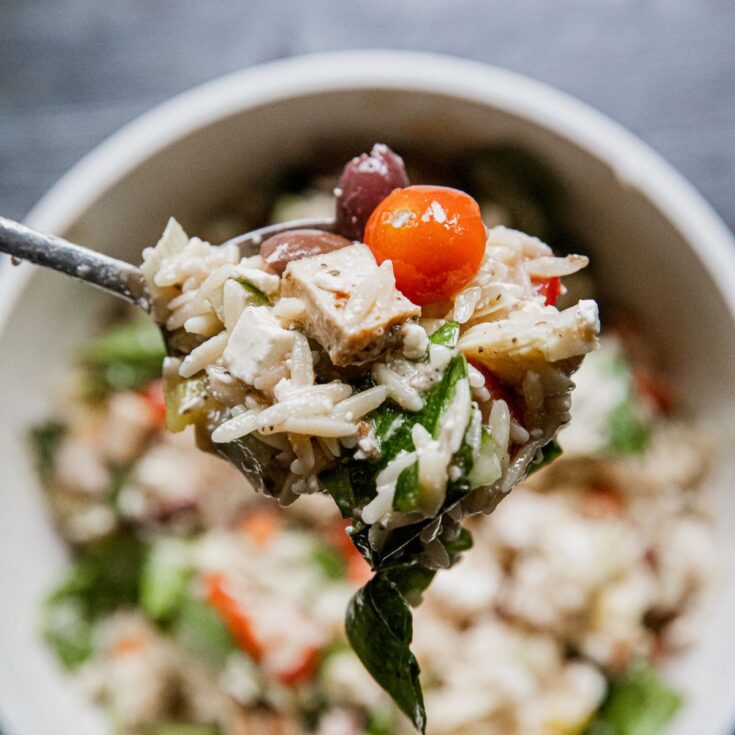 Greek Orzo Pasta Salad