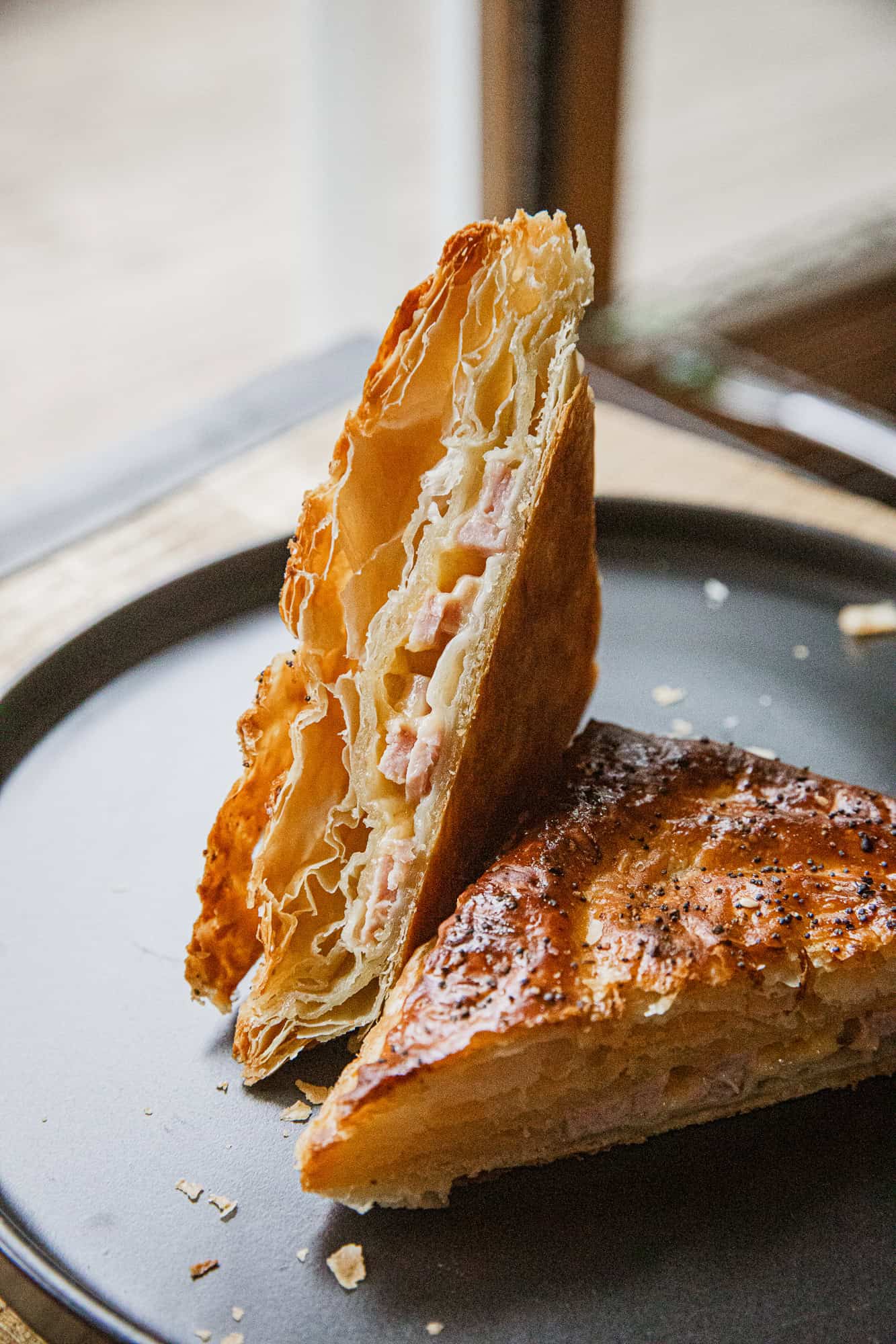 Delicious Traeger-cooked ham and cheese hot pockets with crispy crust and melty filling. Perfect for.