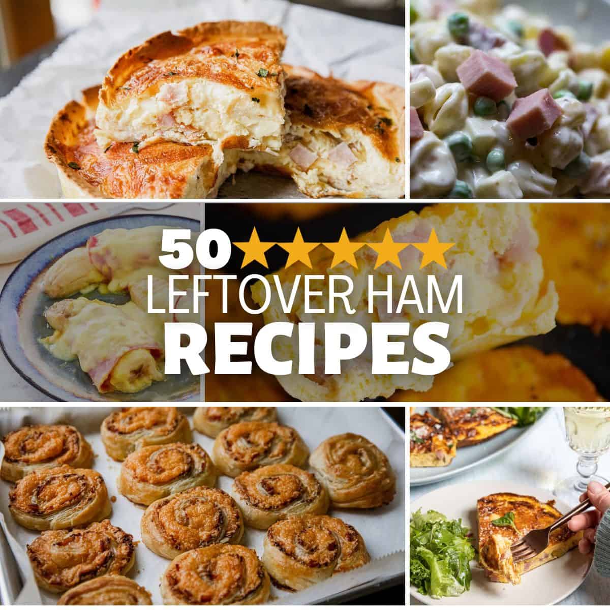 Delicious leftover ham pie with golden crust and savory filling. Perfect for using up Easter ham lef.