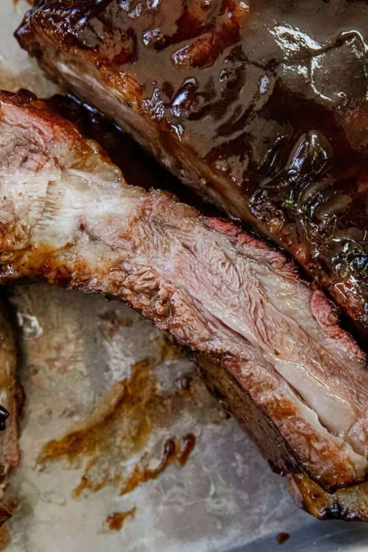 Delicious smoked prime rib bones with tender, flavorful meat and rich smoky aroma. Perfect for heart.