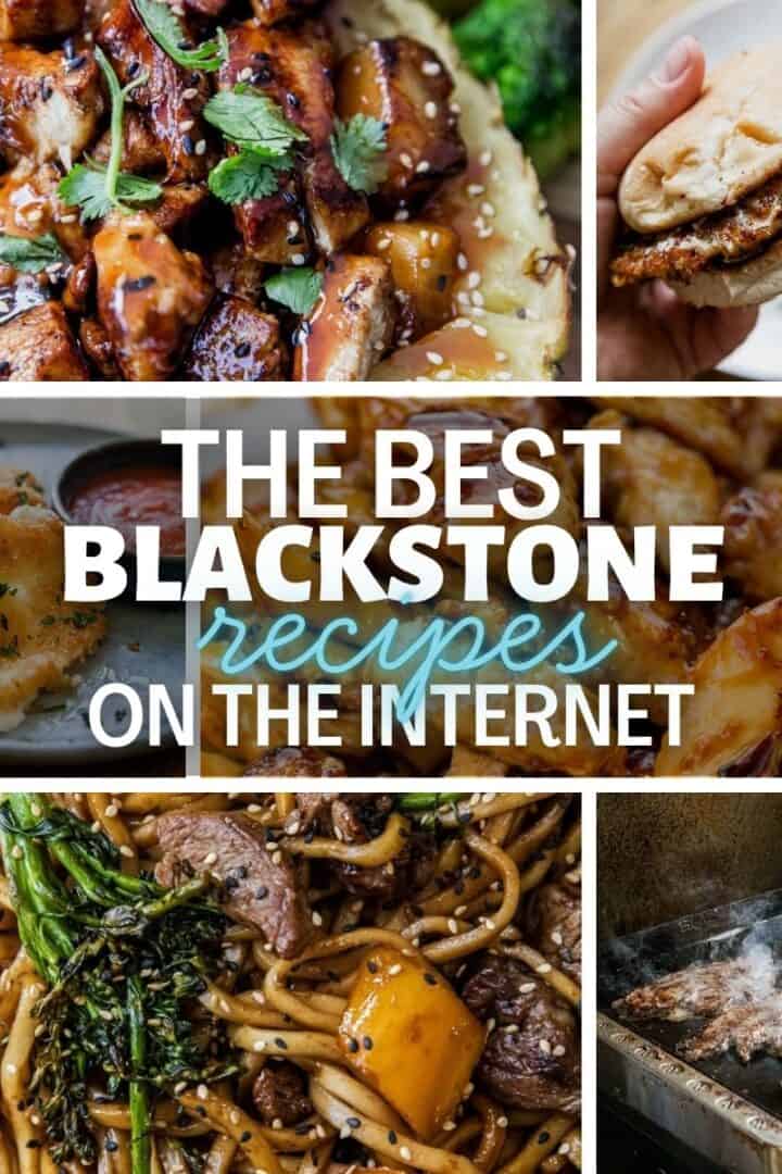 Delicious Blackstone recipes including burgers, stir-fry, and grilled dishes.