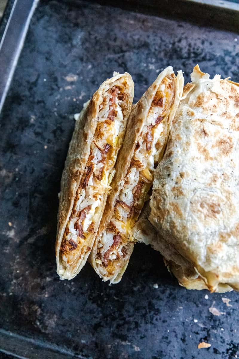 Breakfast crunchwrap