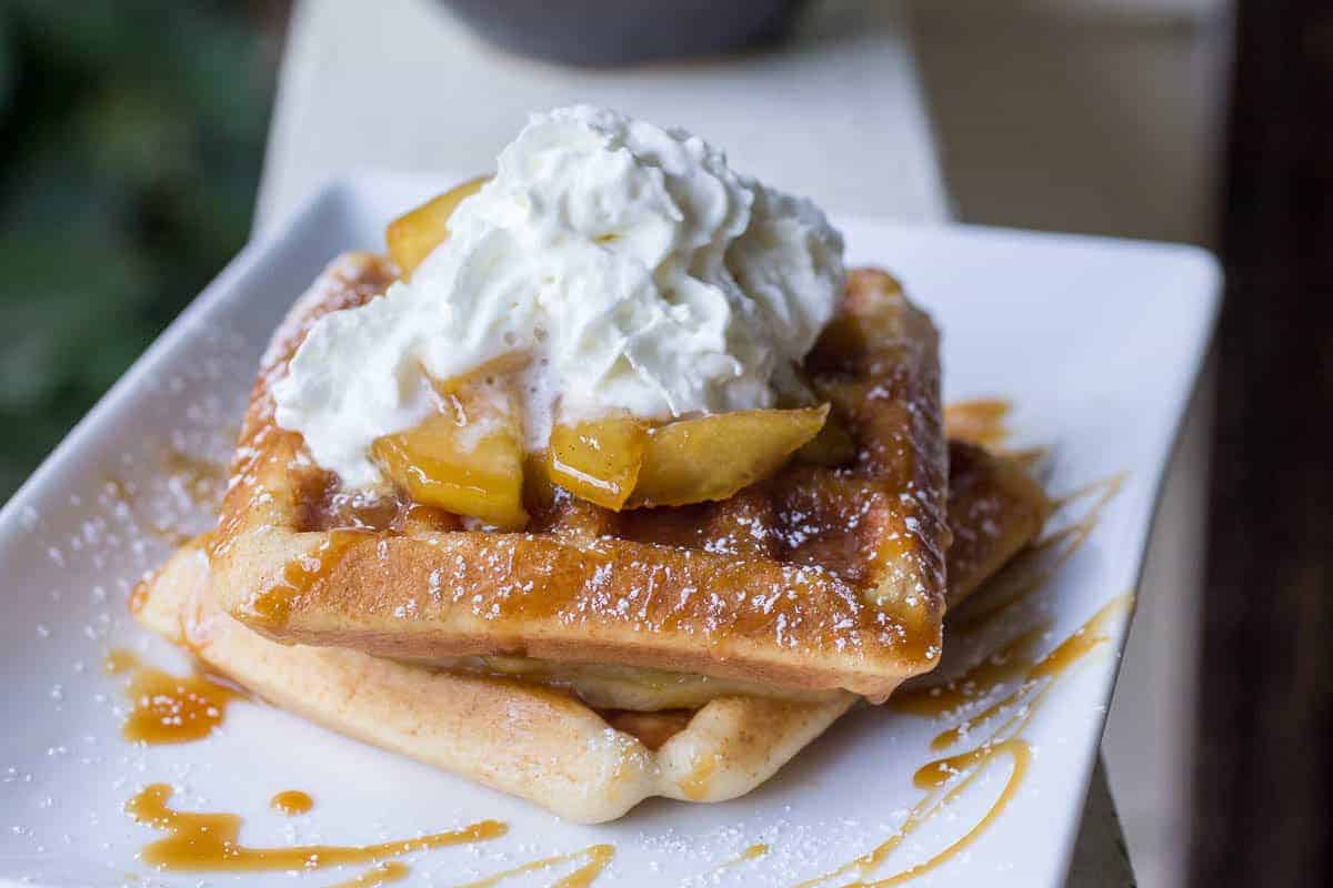 Apple Pie Spiced Waffles